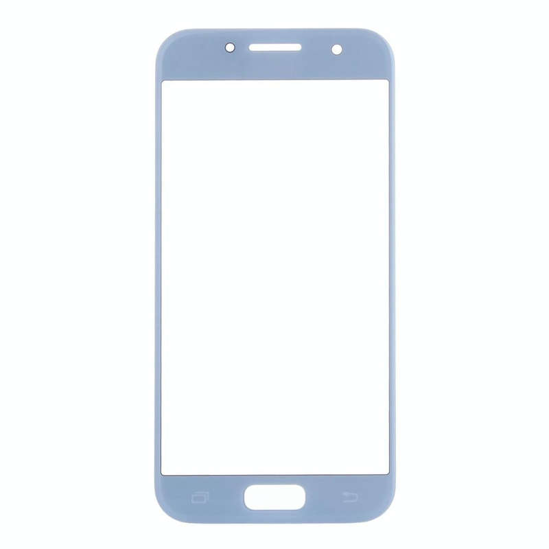 For Samsung Galaxy A7 (2017) / A720 10pcs Front Screen Outer Glass Lens (Blue)