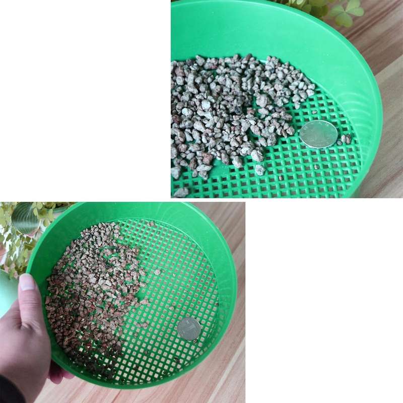 Plastic Mesh Sieve Soil Sieve PE Plastic Net Glasses of Gardening Tools Gardening Supplies, Sieve...
