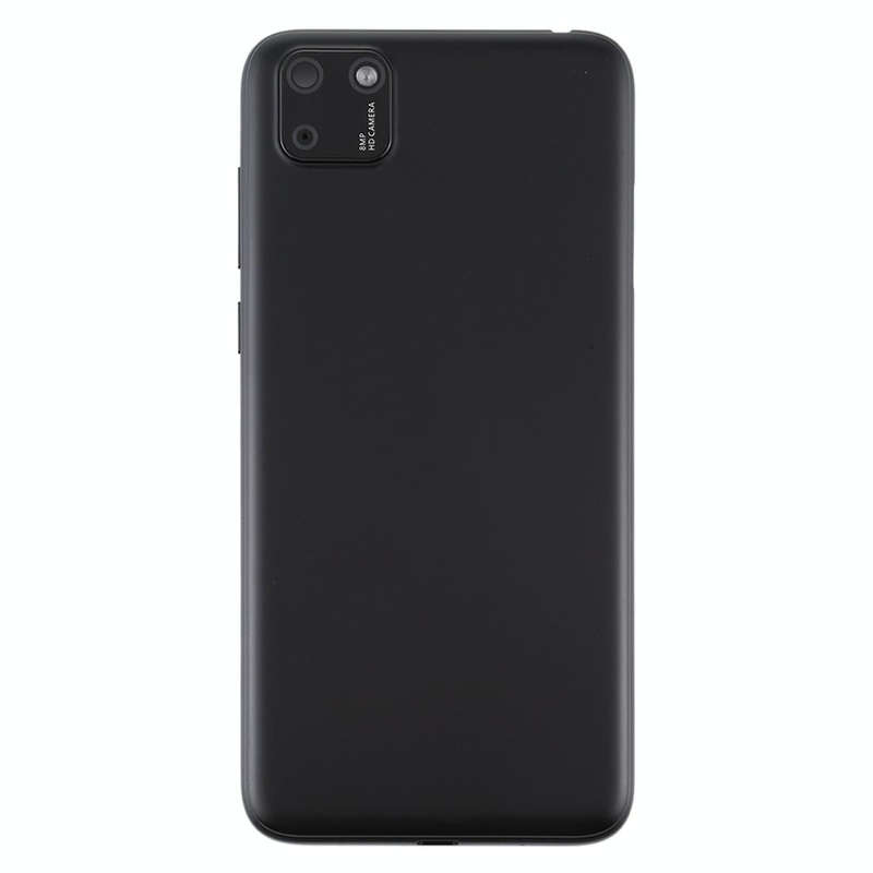 Original Battery Back Cover with Camera Lens Cover for Huawei Y5p(Black)