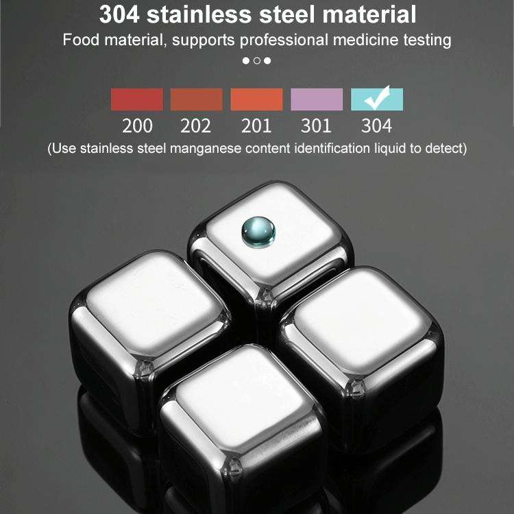 Stainless Steel Chilling Reusable Ice Cubes for Whiskey, Vodka, Liqueurs