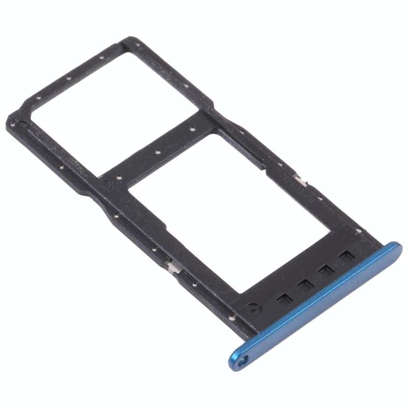 SIM Card Tray + SIM Card Tray / Micro SD Card Tray for Huawei Enjoy 20 5G (Blue)