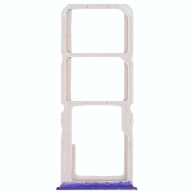 For OPPO A52 4G SIM Card Tray + SIM Card Tray + Micro SD Card Tray (Blue)