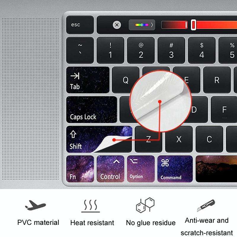 for Macbook Air 13.3 inch 5pcs Laptop Keyboard PVC Sticker(Astronaut)