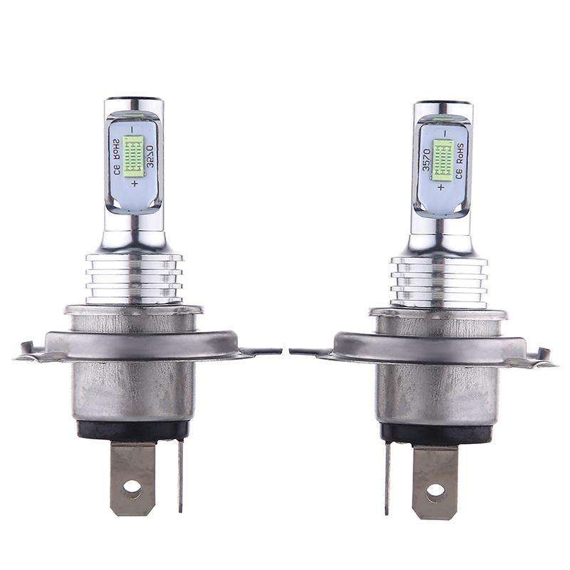 2 PCS H4 72W 1000LM 6000-6500K Super Bright White Light Car Fog LED Bulbs, DC 12-24V (Ice Blue Li...