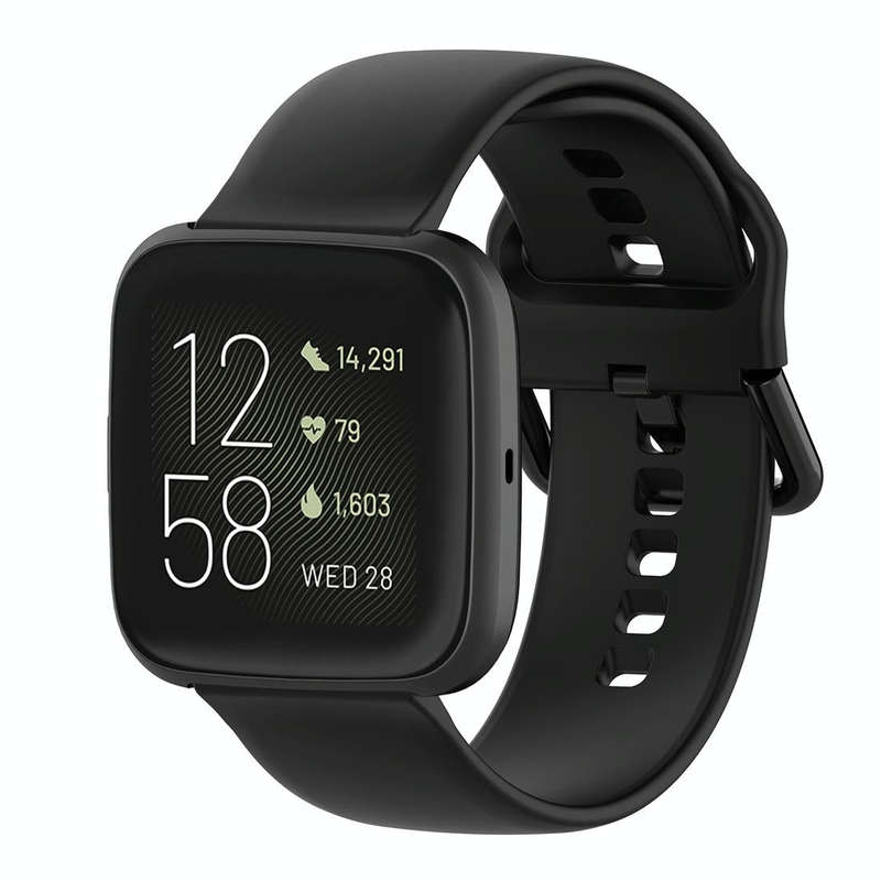 23mm Color Buckle Silicone Wrist Strap Watch Band for Fitbit Versa 2 / Versa / Versa Lite / Blaze...