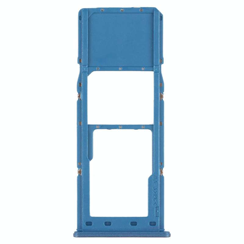 For Samsung Galaxy A12 SM-A125 SIM Card Tray + Micro SD Card Tray (Blue)