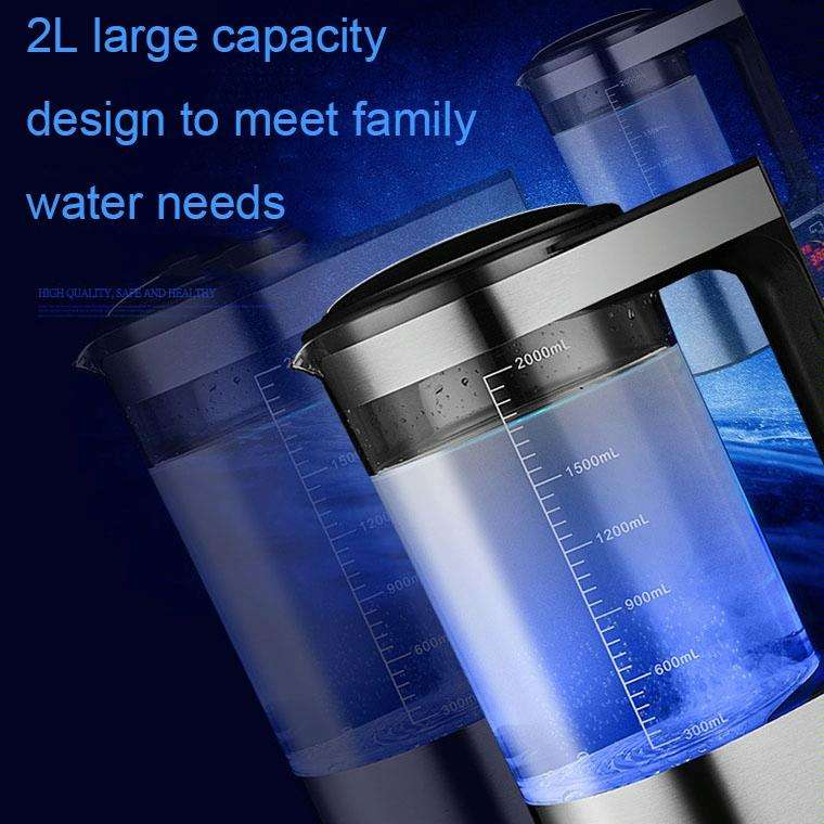 V8 2L Micro-electrolysis hydrogen-rich Water Machine Home Smart Cleaning Hydrogen-rich Kettle(UK ...
