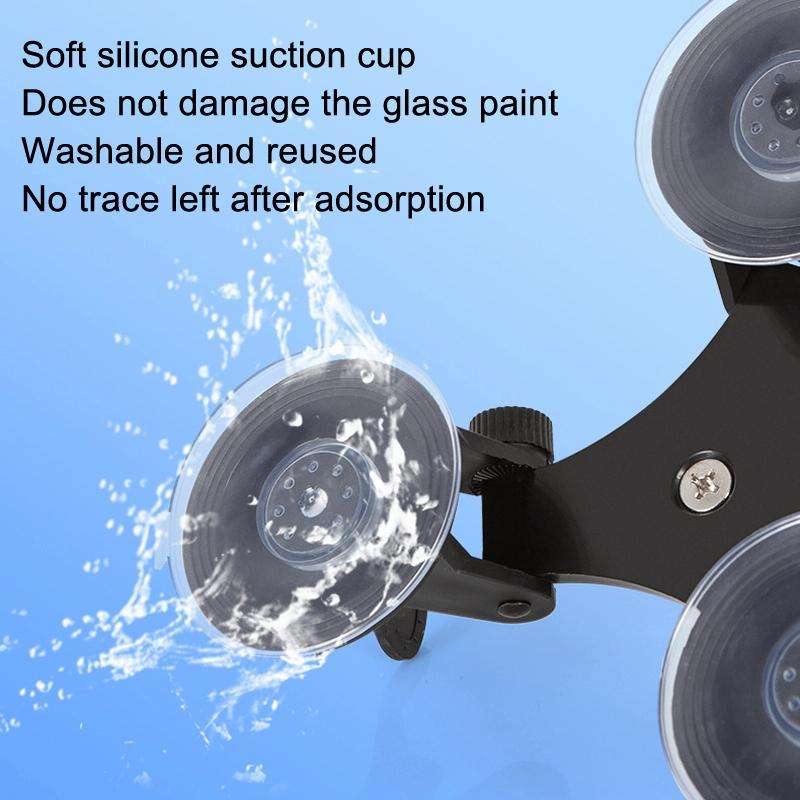 Car General Purpose Vehicle Bracket Suction Cup Fixed Glass Video Shooting Base, Shape: Suction C...