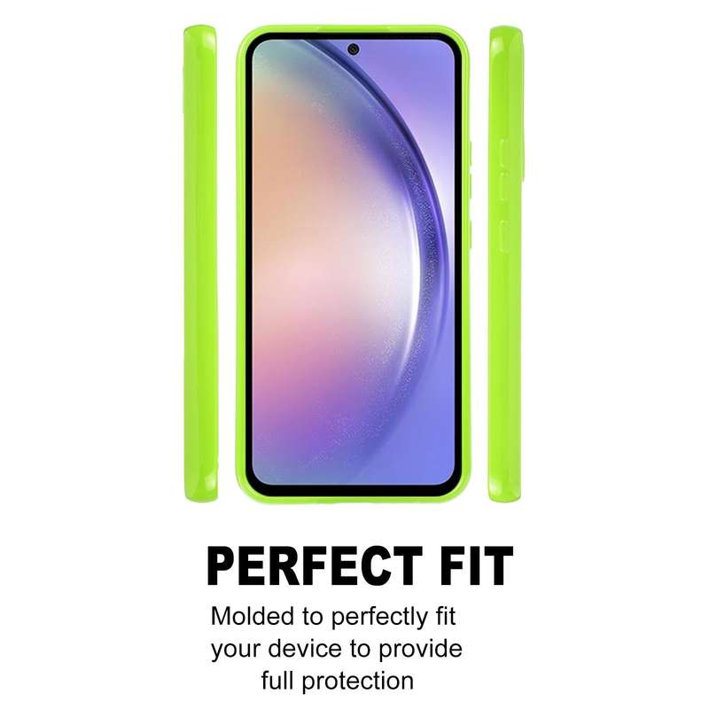 For Samsung Galaxy A54 5G GOOSPERY PEARL JELLY Shockproof TPU Phone Case(Fluorescent Green)