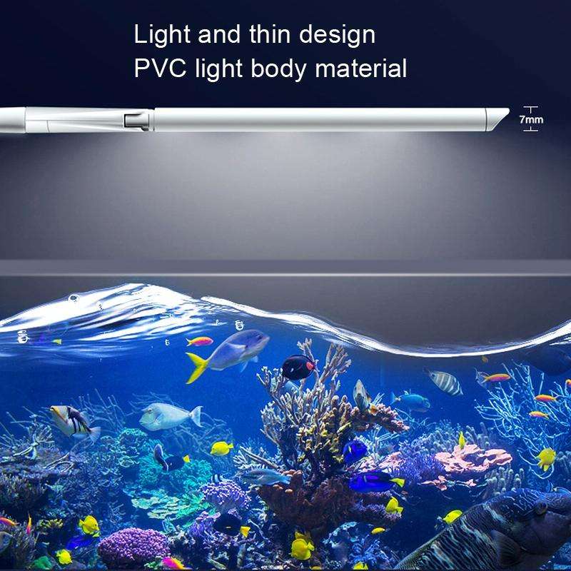 ZHIYANG Wide Angle Fish Tank Clip Light Aquarium LED Lighting, Style: ZY-30F4(USB EU Plug)