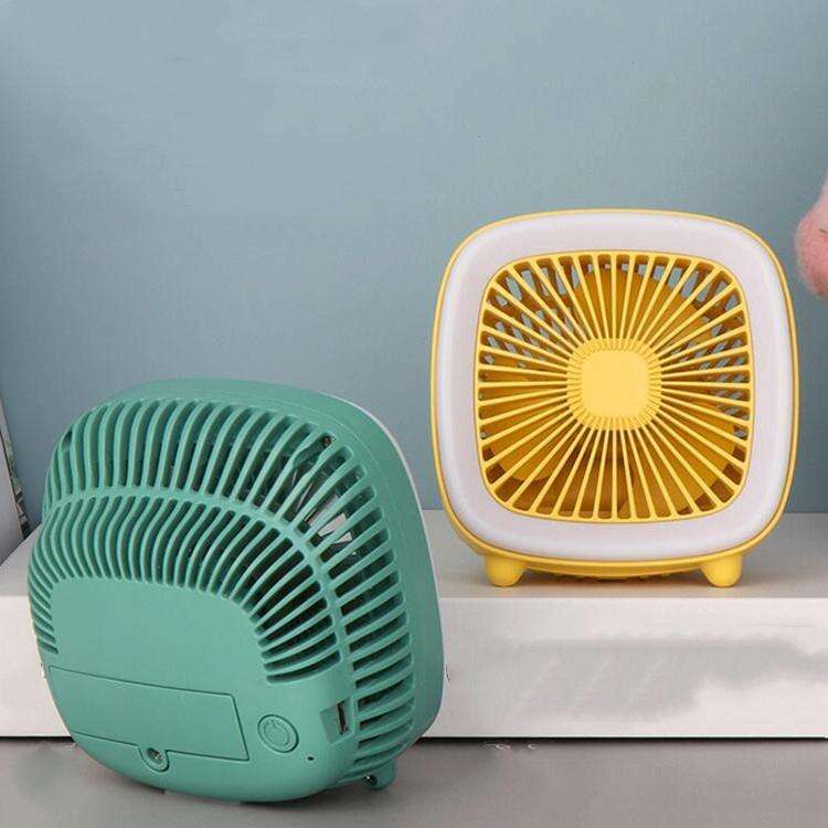 USB Rechargeable Desktop Fan Multifunctional Handheld Pocket Fan(Red)