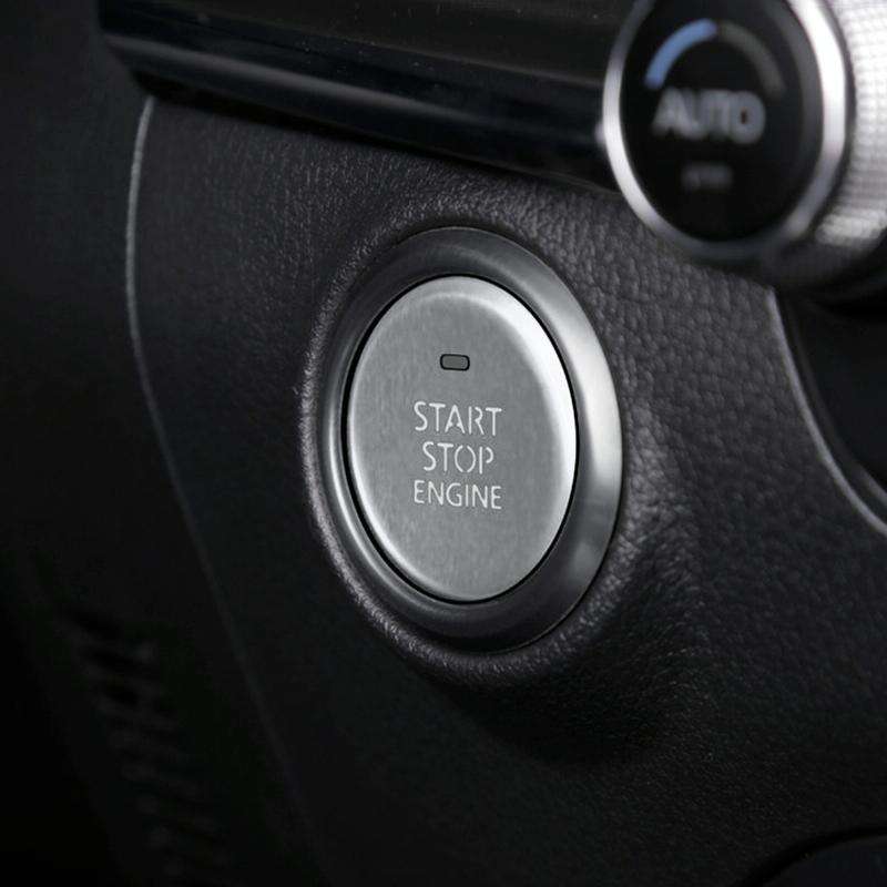 Car Engine Start Key Push Button Inner Ring Trim Sticker Decoration for Mazda Axela CX-30 2020 (S...