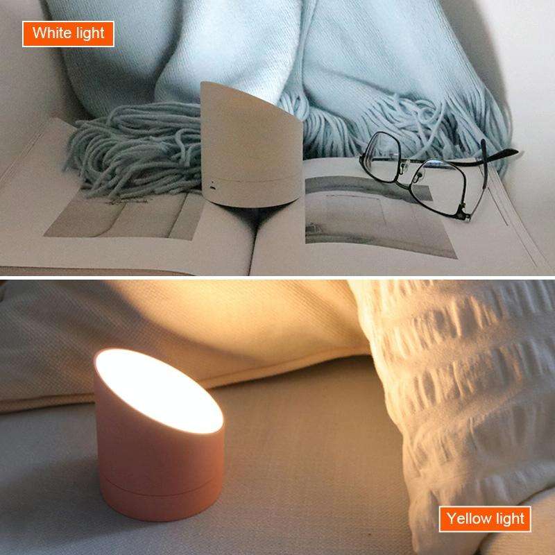 Simple Home Creative Multi-function Charging Stepless Dimming Alarm Clock Night Light(Gray)