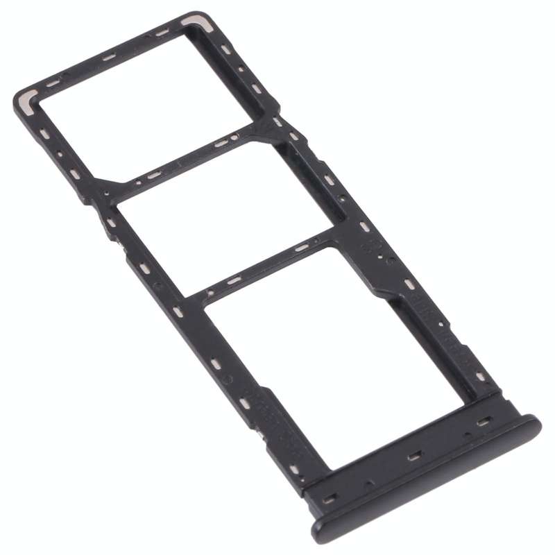 For Tecno Camon 17 Pro CG8 CG8H SIM Card Tray + SIM Card Tray + Micro SD Card Tray (Black)