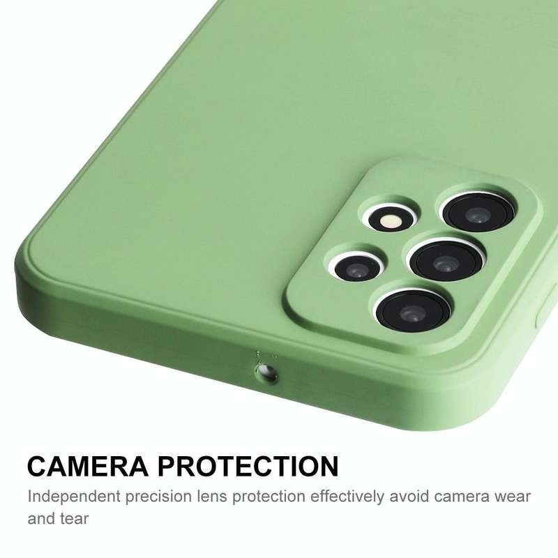 For Samsung Galaxy A23 ENKAY Liquid Silicone Soft Shockproof Phone Case(Light Green)