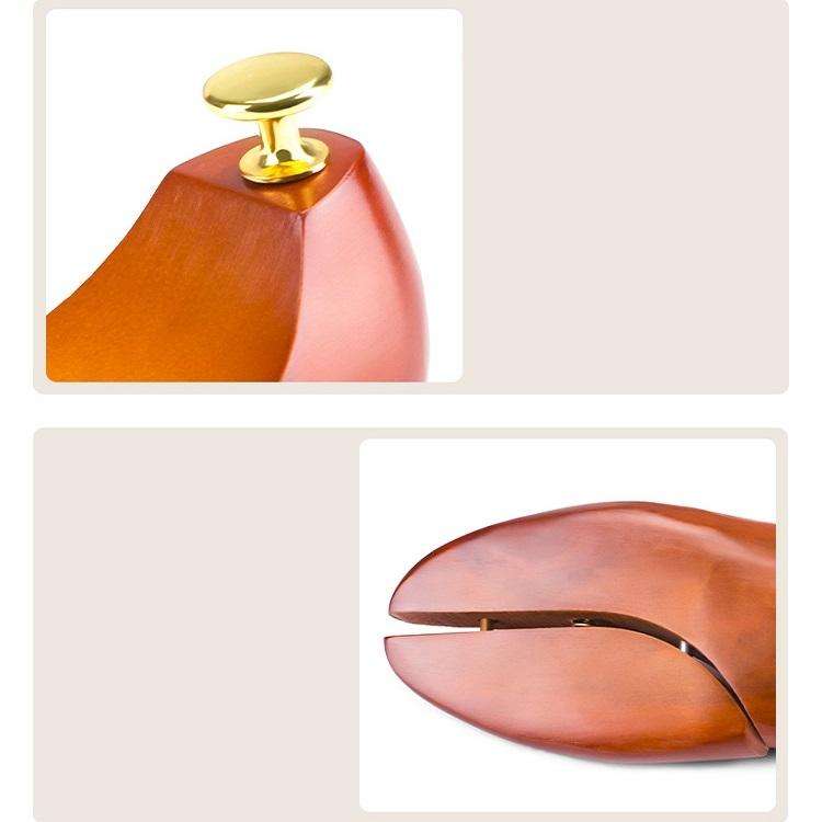 1 Pair Solid Wood Retractable Shoe Last Adjustable Shoe Supporter Shaping Moisture-Proof Shoe Sup...