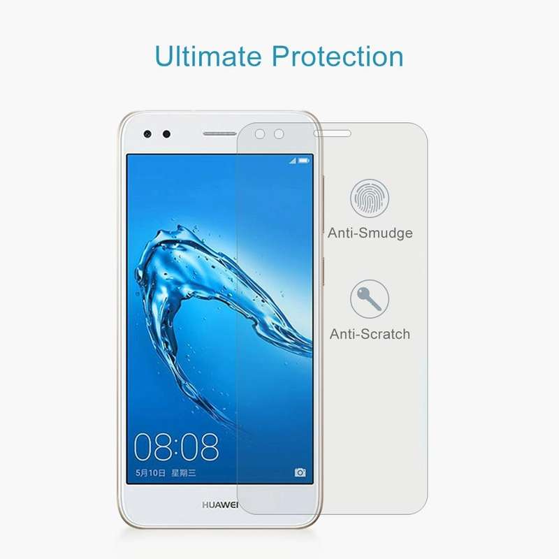 100 PCS for Huawei Y6 Pro (2017) 0.26mm 9H Surface Hardness 2.5D Curved Edge Tempered Glass Scree...