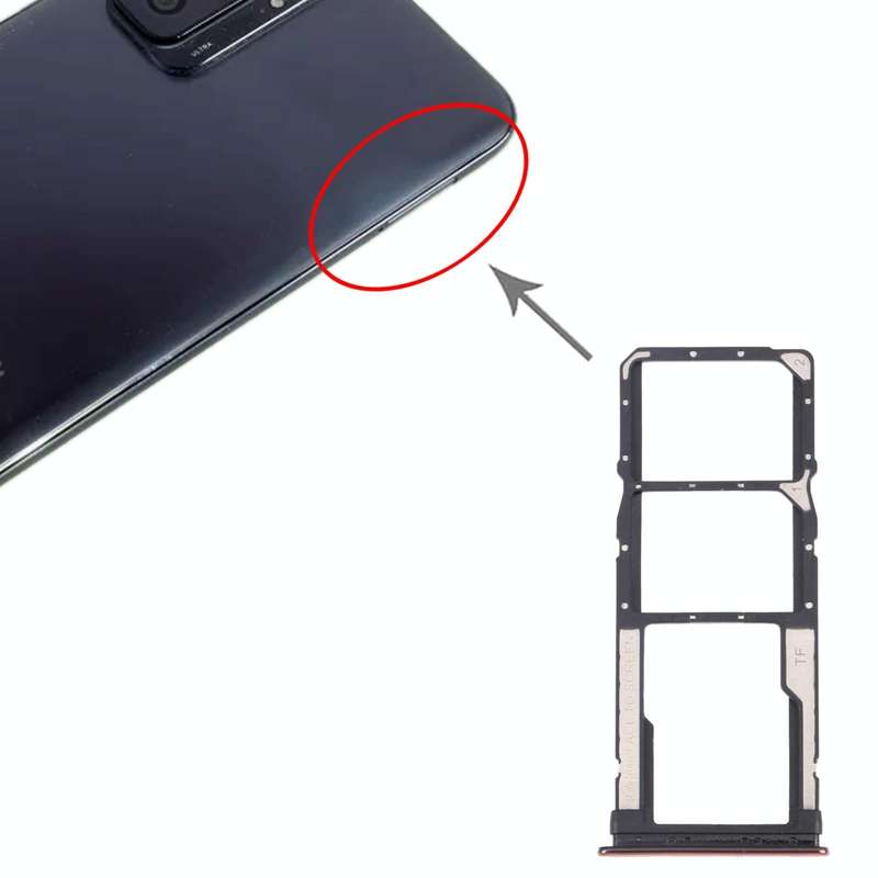 SIM Card Tray + SIM Card Tray + Micro SD Card Tray for Xiaomi Redmi Note 10 Pro 4G / Redmi Note 1...