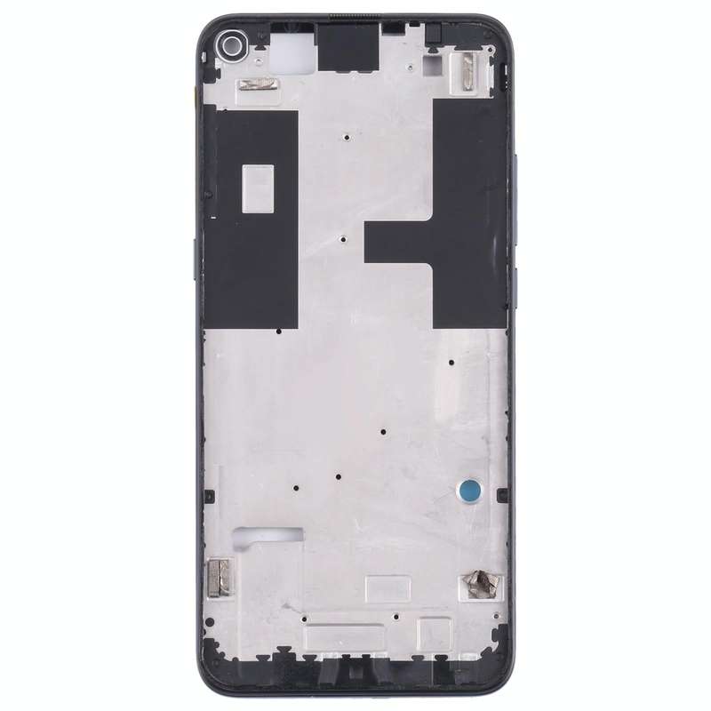 Original Front Housing LCD Frame Bezel Plate for TCL 10L / 10 Lite T770H, T770B (Black)