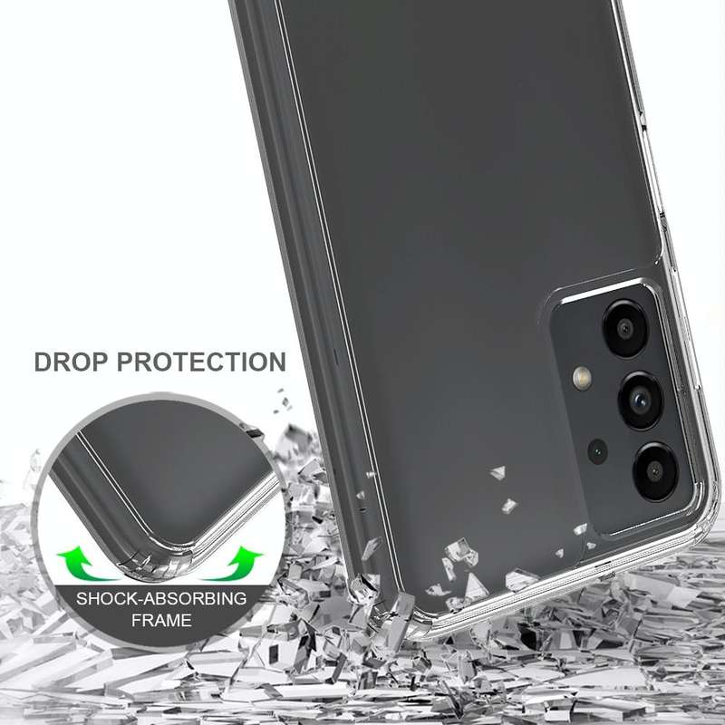 For Samsung Galaxy A13 4G Shockproof Scratchproof TPU + Acrylic Protective Phone Case(Black)