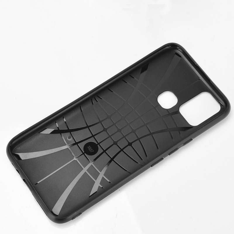 For Infinix Hot 10 Lite Shockproof Sewing Cow Pattern Skin PC + PU + TPU Case(Orange)