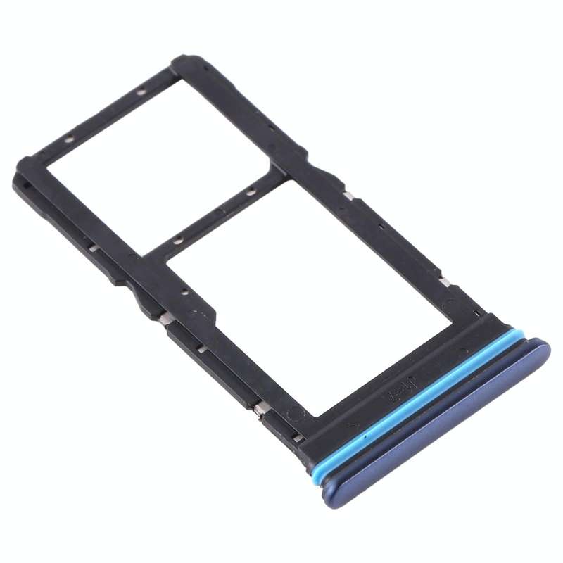 SIM Card Tray + SIM Card Tray / Micro SD Card Tray for Xiaomi Mi 10T Lite 5G (Blue)