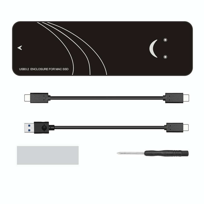 USB3.2 To MAC SSD Enclosure Adapter For Macbook Air Pro 2013-2017 Hard Disk, Spec: 20Gbps C-C Cab...