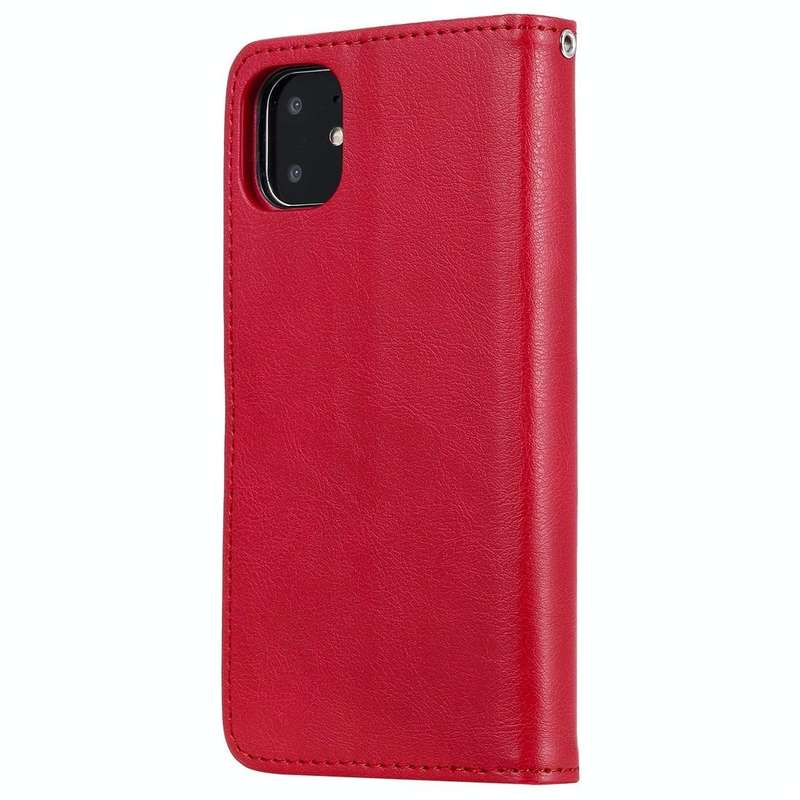 For iPhone 11 Solid Color Horizontal Flip Protective Case with Holder & Card Slots & Wallet & Pho...