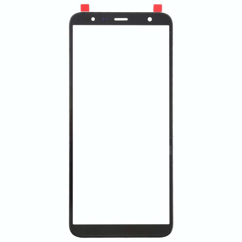 For Samsung Galaxy J4+ / J6+ / J610  10pcs Front Screen Outer Glass Lens (Black)