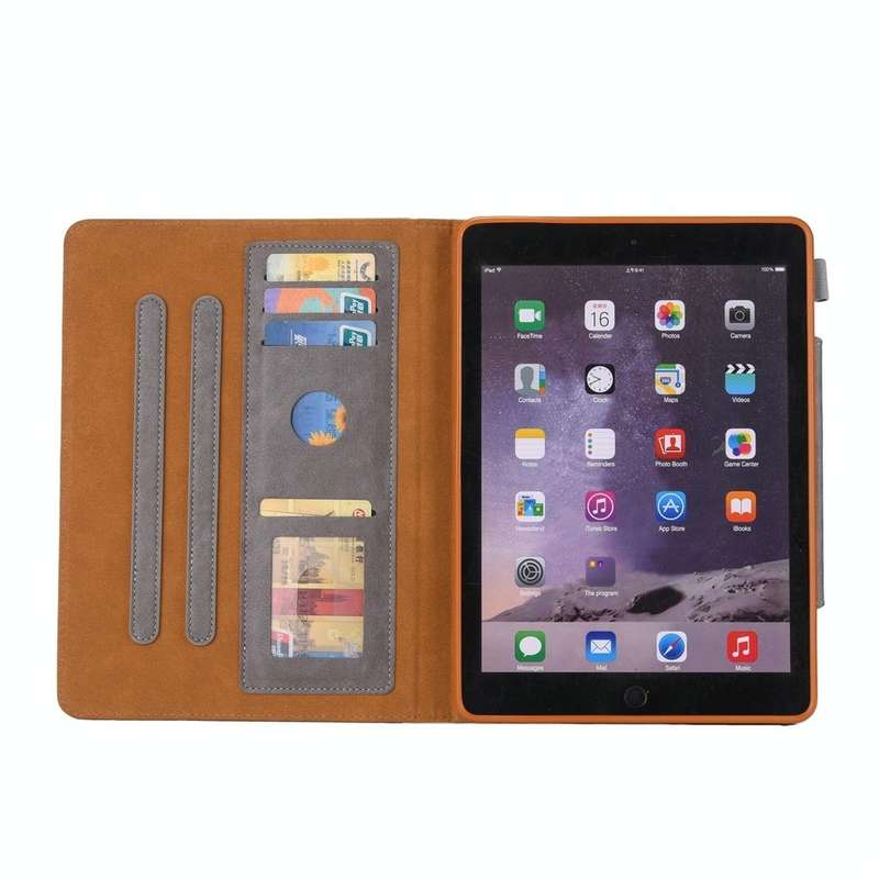 For iPad 10.2 2021 / 2020 / 2019 Business Style Horizontal Flip Leather Case with Holder & Card S...