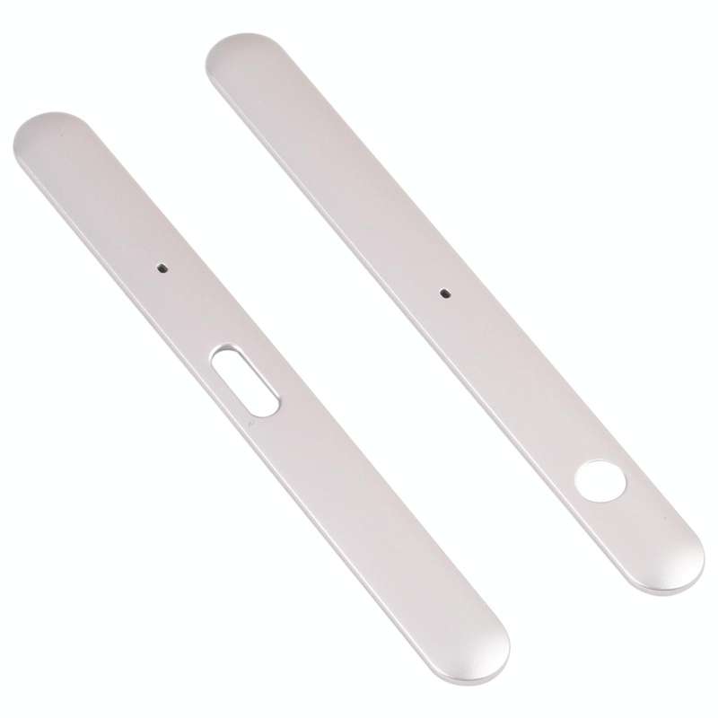 1 Pair Upper and Lower Part Sidebar For Sony Xperia XZ1(Silver)