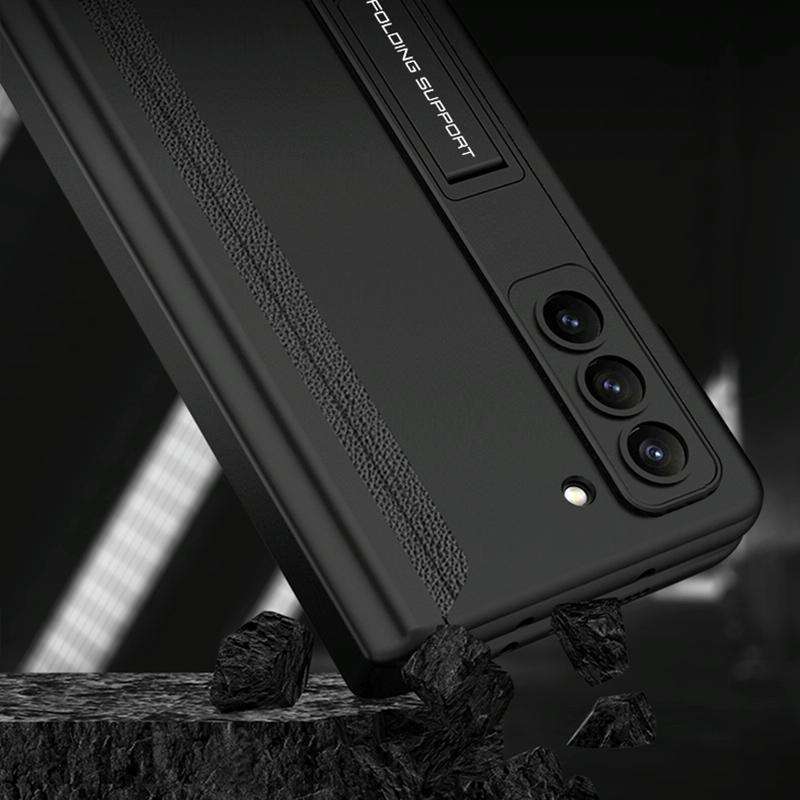 For Samsung Galaxy Z Fold5 GKK Magnetic Full Coverage Phone Flip Case with Pen Box(Grey)