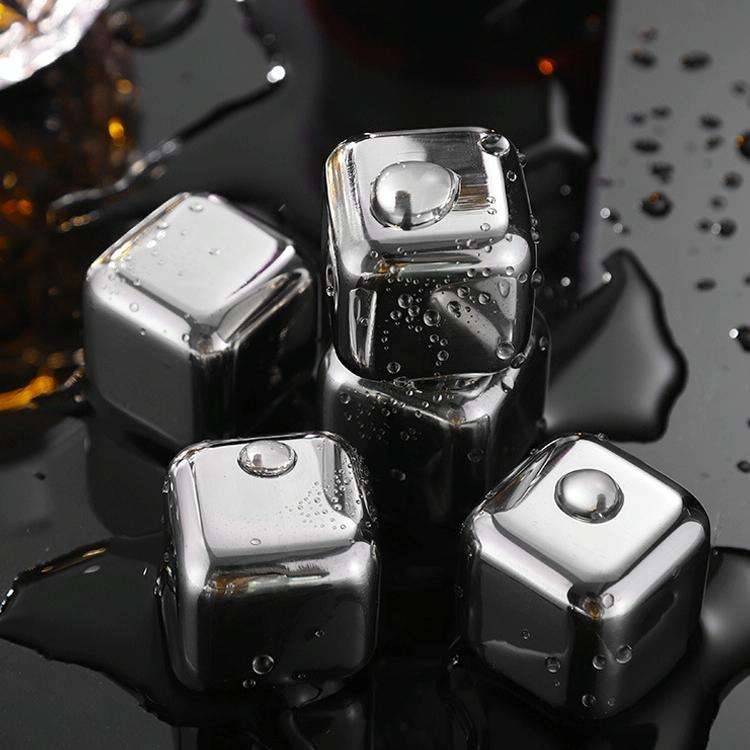 Stainless Steel Chilling Reusable Ice Cubes for Whiskey, Vodka, Liqueurs