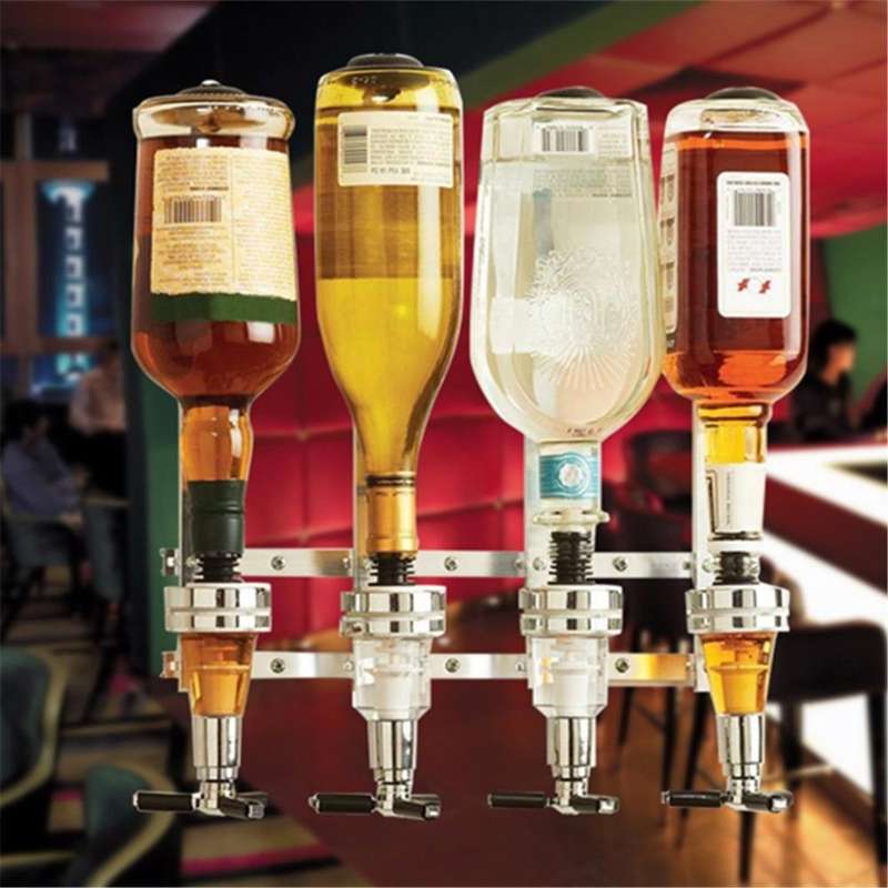 Aluminum Alloy Wall-mounted Dosing Dispenser Cocktail Bartender Wine Head, Specification:Quantita...