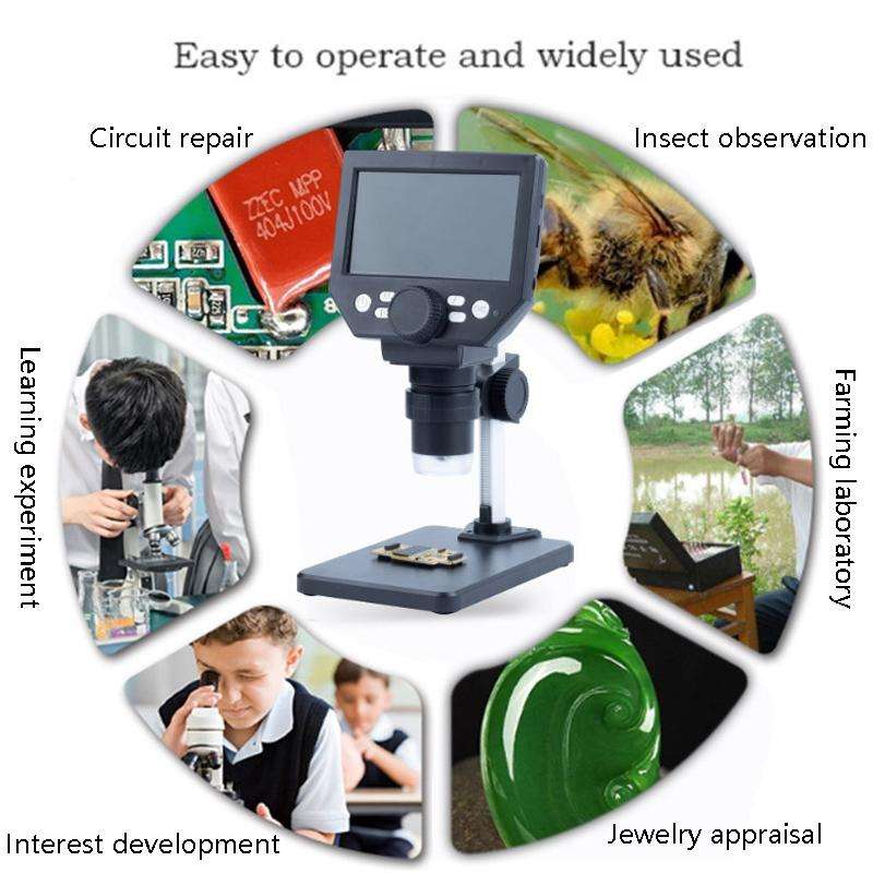 G1000 Digital Microscope HD Mobile Phone Repair Electron Microscope, Specification: Aluminum Allo...