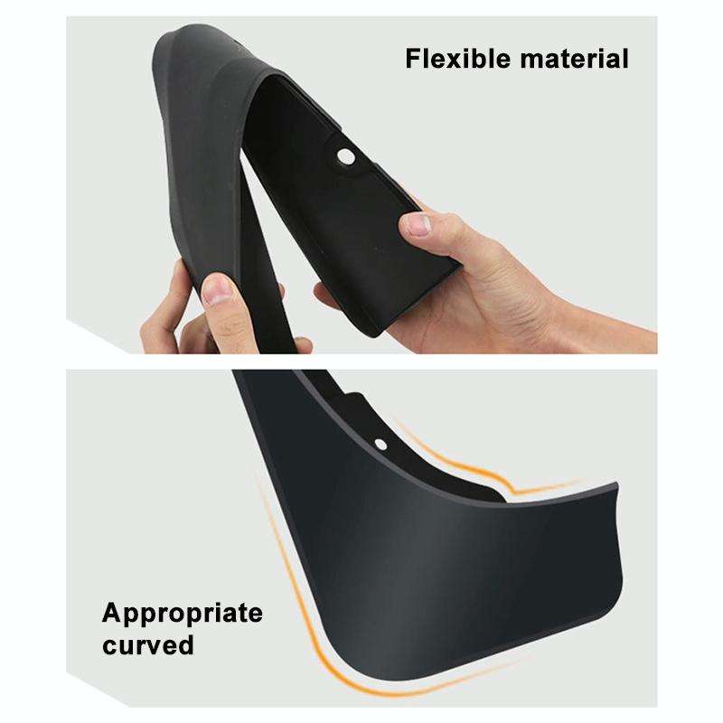 For Toyota Yaris 2006-2011 4pcs/Set Car Auto Soft Plastic Splash Flaps Fender Guard