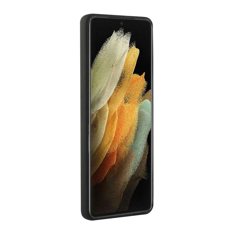 For Samsung Galaxy S21 Ultra 5G Card Slot Design Shockproof TPU Protective Case(Black)