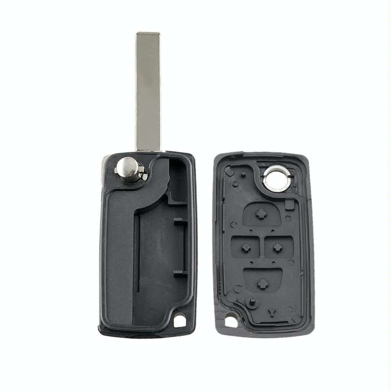 For CITROEN C8 / PEUGEOT 1007 Car Keys Replacement 4 Buttons Car Key Case with Grooved, without H...