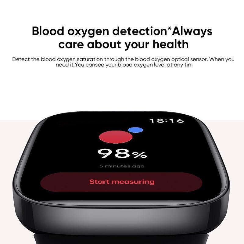 Original Xiaomi Redmi Watch 3, 1.75 inch AMOLED Screen 5 ATM Waterproof, Support Heart Rate Monit...