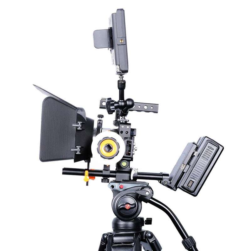 YELANGU YLG0905A Camera Video Cage Handle Stabilizer for Sony A6000/A6300/A6400/A6500(Black)