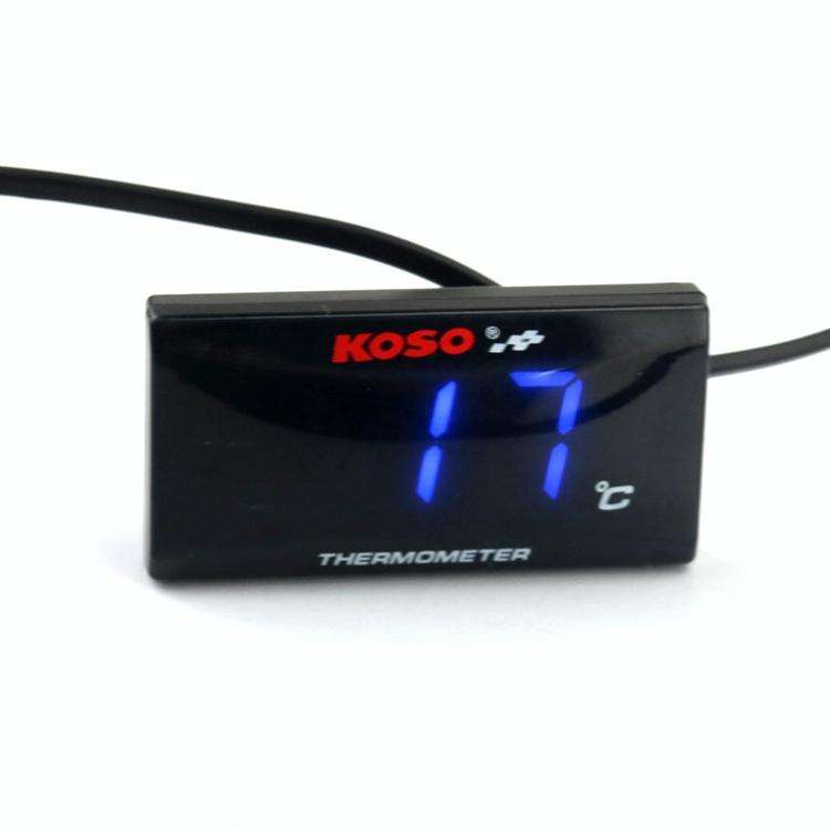 KOSO Motorcycle Water Tank Thermometer(Blue Light)