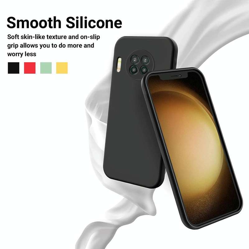 For Hisense Infinity H50 Zoom Pure Color Liquid Silicone Shockproof Phone Case(Black)