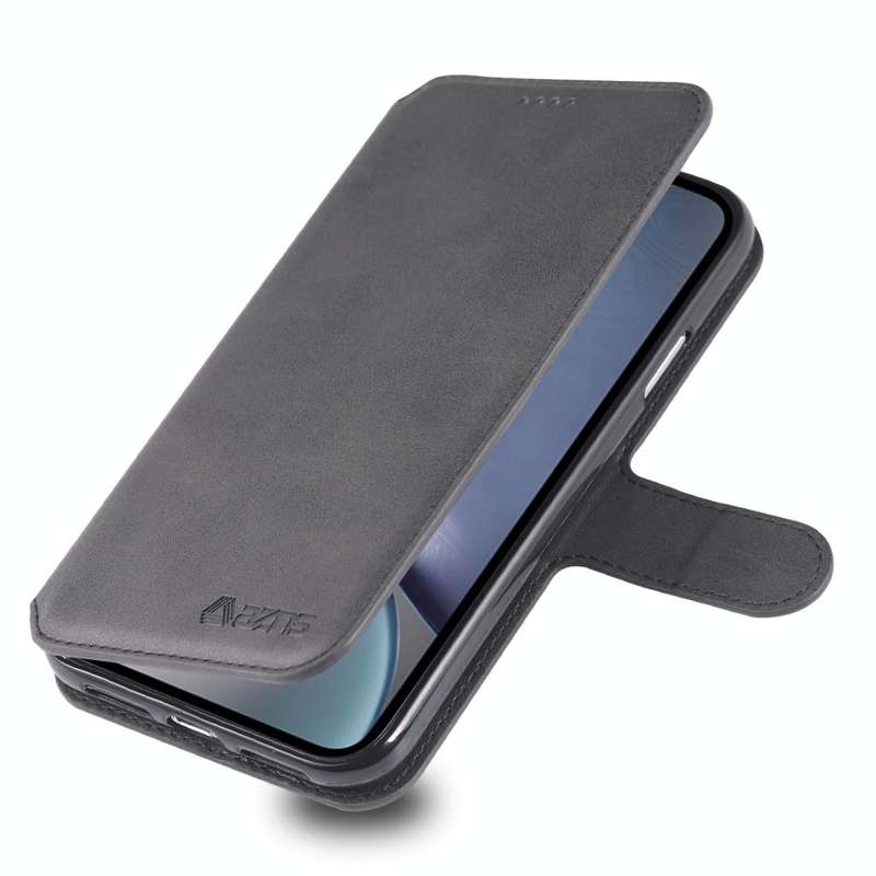 For iPhone XR AZNS Calf Texture Magnetic Horizontal Flip PU Leather Case with Holder & Card Slots...