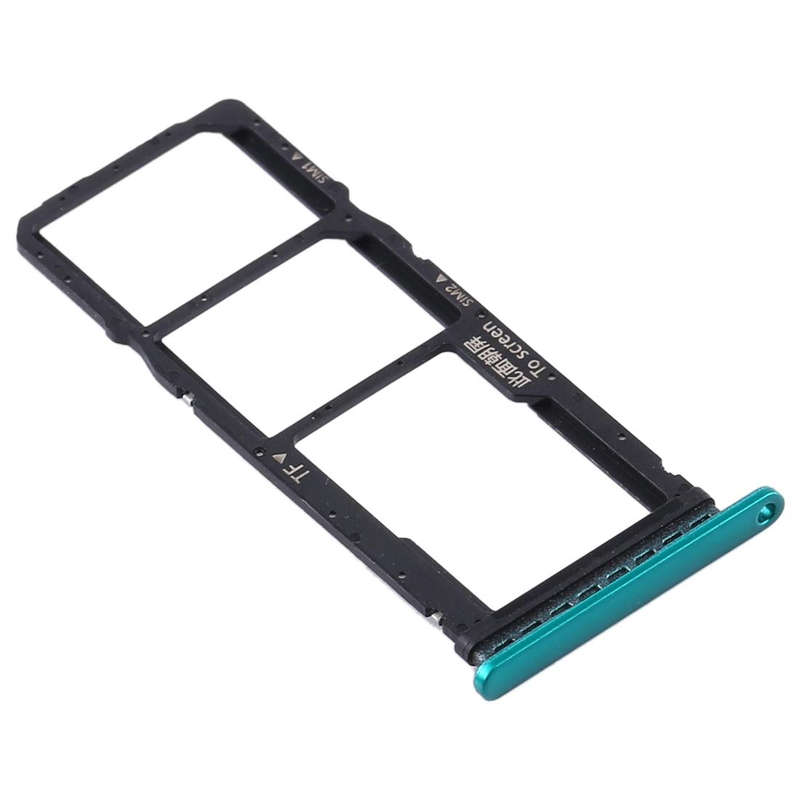 SIM Card Tray + SIM Card Tray + Micro SD Card Tray for Huawei Y7p (Green)