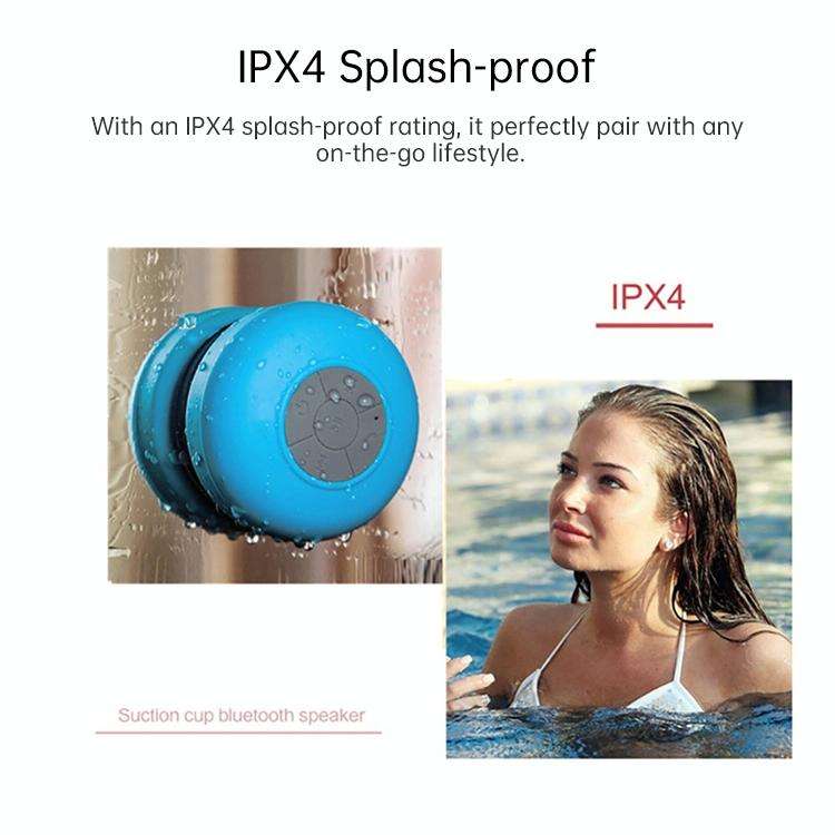BTS-06 Mini Waterproof IPX4 Bluetooth V2.1 Speaker, Support Handfree Function(White)