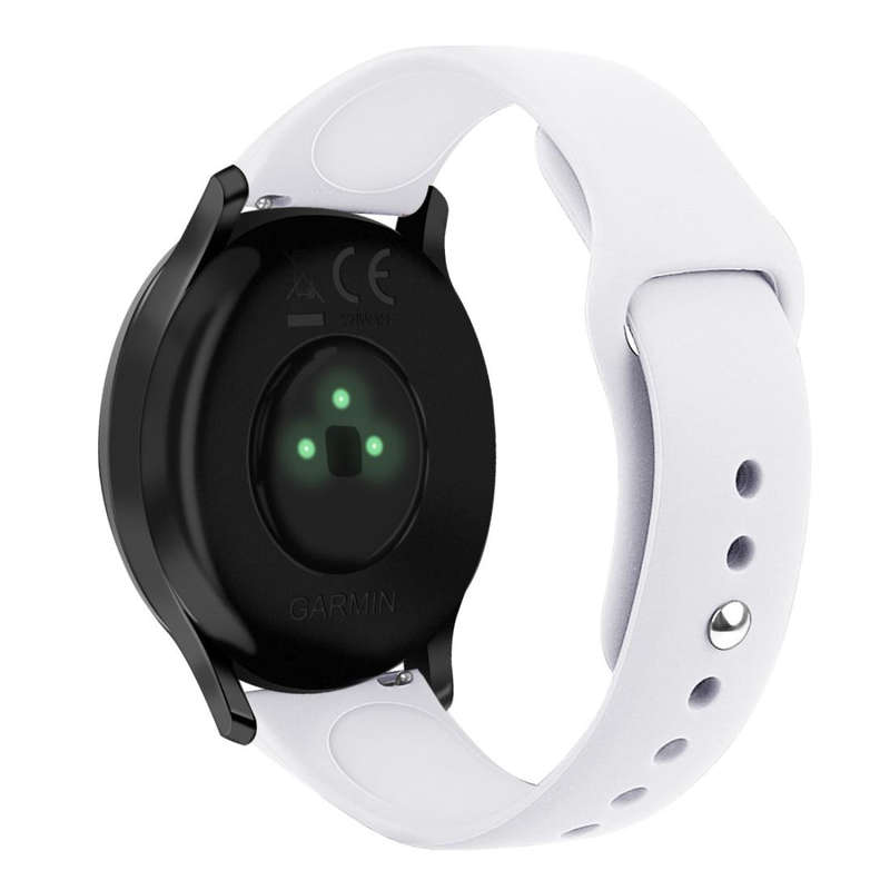 For Garmin Vivoactive 3 / Vivomove HR Solid Color Reverse Buckle Silicone Watch Band, Size: Small...