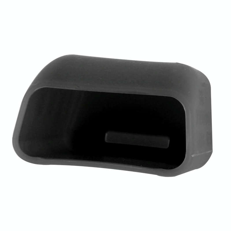 Safe Rubber Car Seat Belt Clips Locking Buckles Protective Cover(Black)