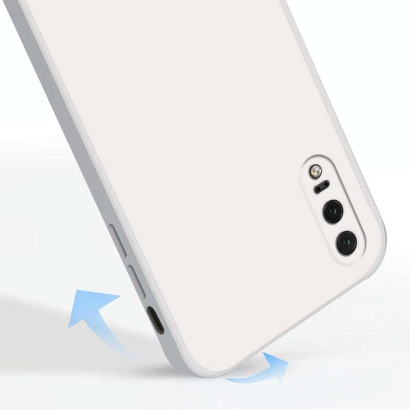 For Huawei P20 Solid Color Imitation Liquid Silicone Straight Edge Dropproof Full Coverage Protec...