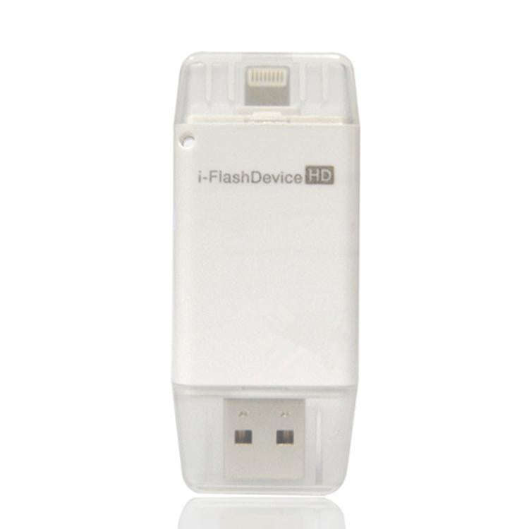 i-Flash Driver HD U Disk USB Drive Memory Stick for iPhone / iPad / iPod touch(White)