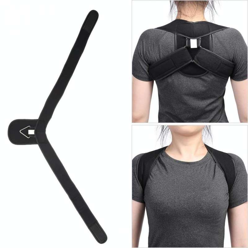 Adjustable Upper Back Shoulder Support Posture Corrector Adult Corset Spine Brace Back Belt, Size...